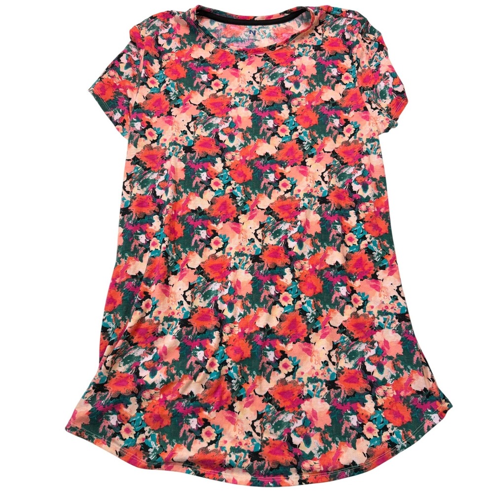 Natori‎ Floral Night Dress Size Large Loungewear Pajamas Nightgown Sleepwear
